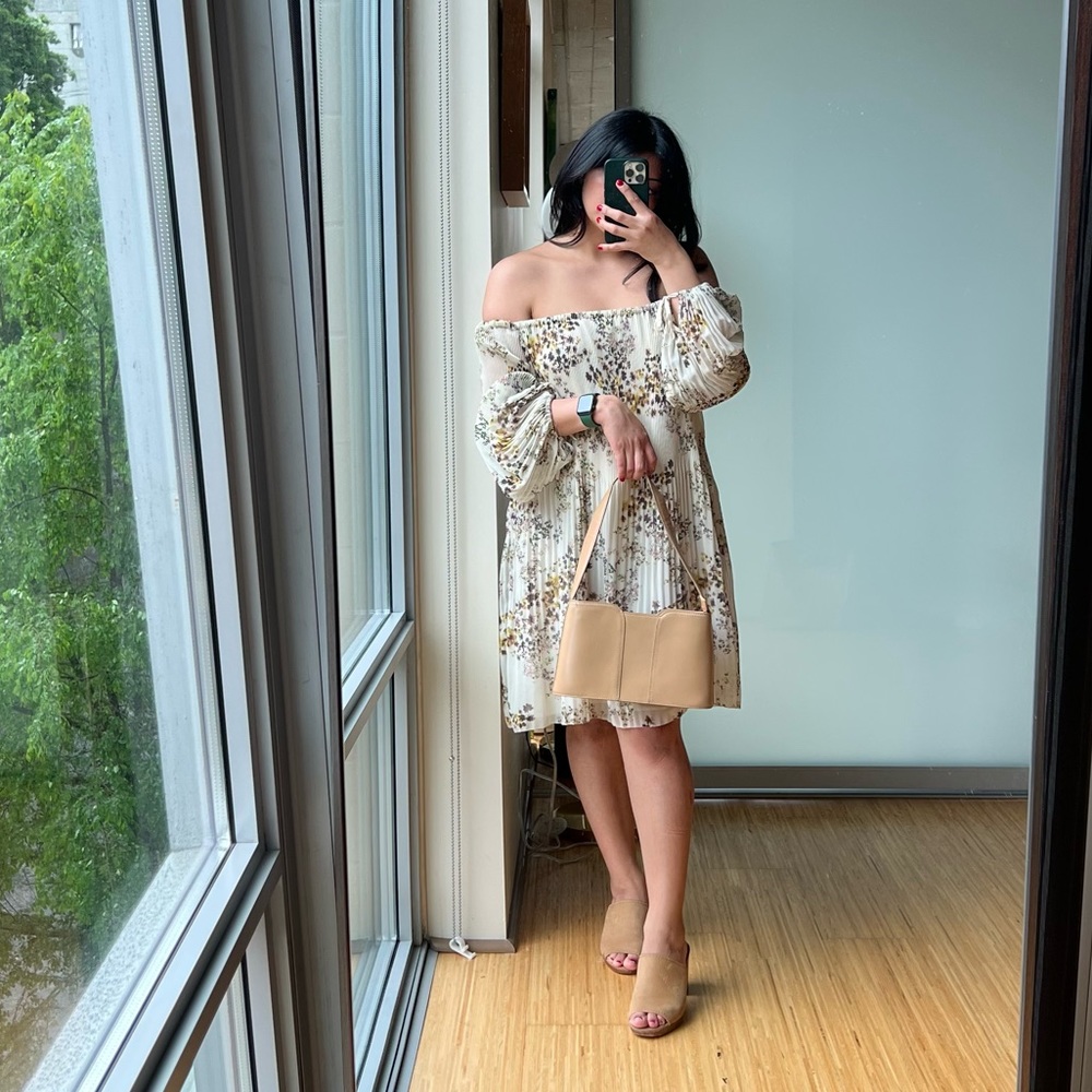 Aritzia off the shoulder dress